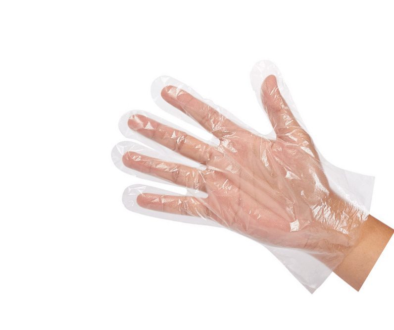 Manusi unica folosinta transparente, 100 buc/set